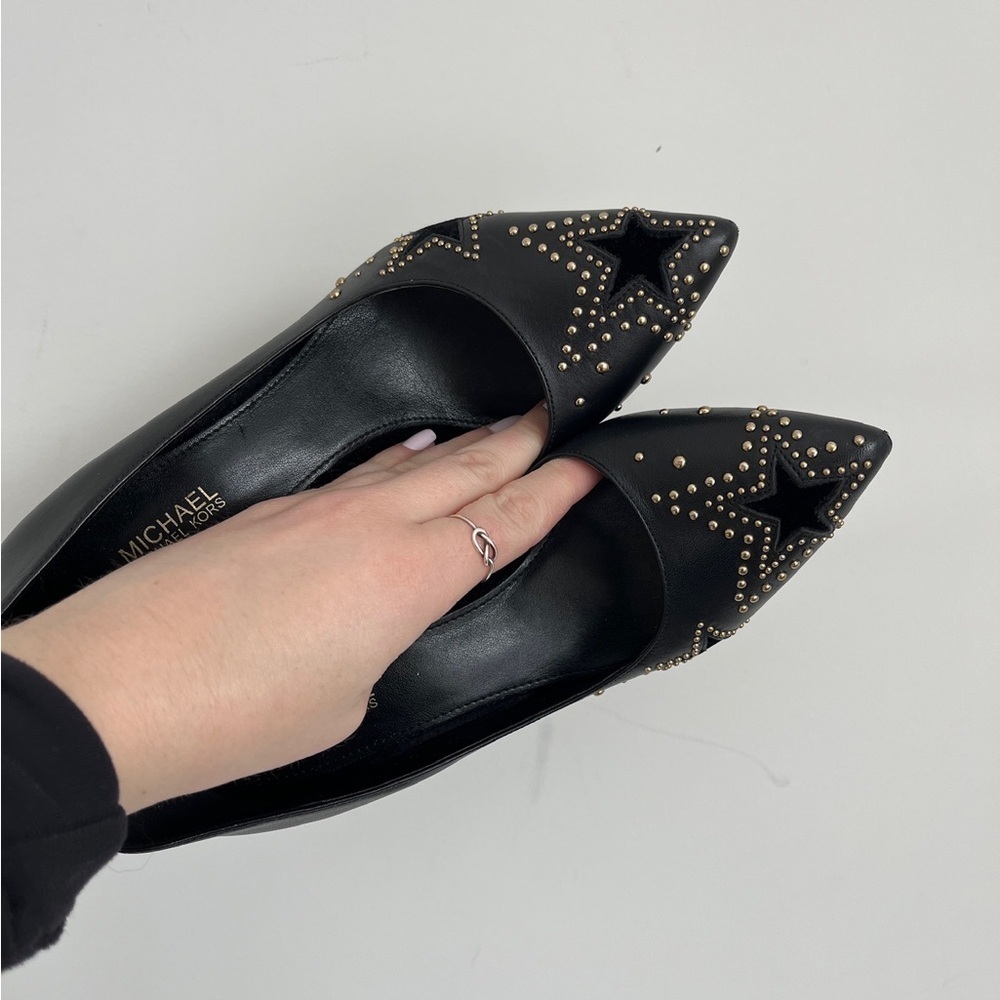Michael Kors SIA Pump Leather Starry Night Size 6.5 - Picture 9 of 10
